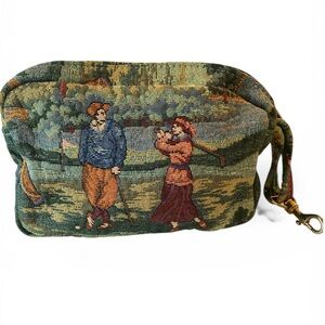 Holdings Golf Scene Tapestry Cosmetic Accessories Clutch Pouch